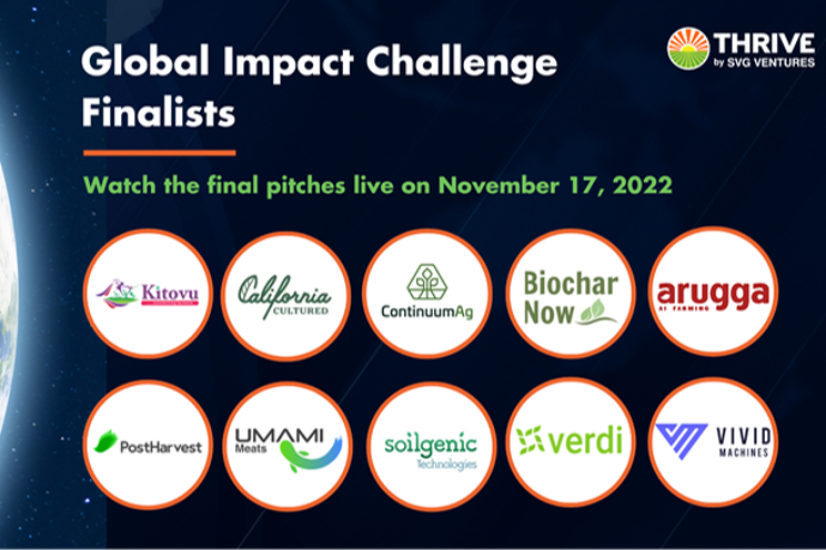 THRIVE announces agrifood startup finalists
